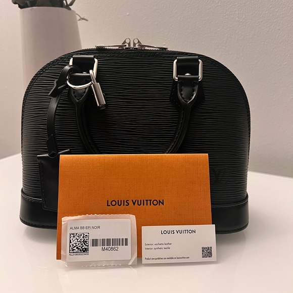 Louis Vuitton Handbags - Louis Vuitton - Black Alma BB, Epi Leather, Designer Hand Bag, LV